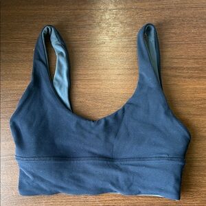 lululemon athletica Navy/Grey Blue Reversible Align Scoop Neck Align Bra